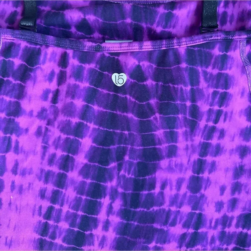 Athletic workout shirt  build in bra size medium in purple